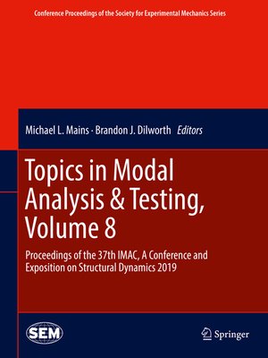 cover image of Topics in Modal Analysis & Testing, Volume 8